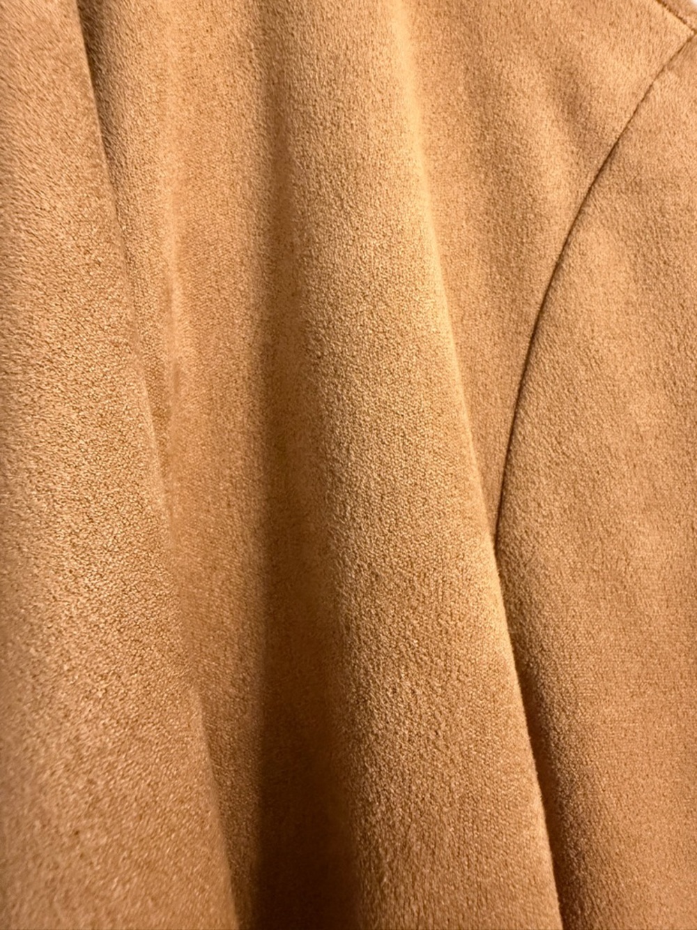 Jules & Leopold Camel Faux Suede Jacket - Picture 3 of 8